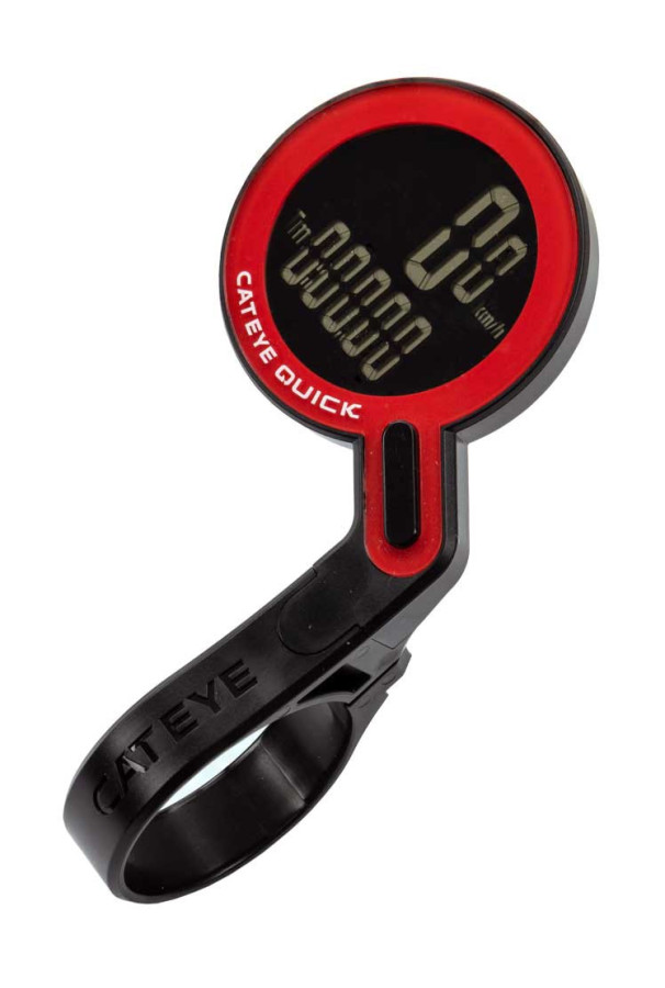 Licznik Cateye Quick CC-RS100W czarno czerwony