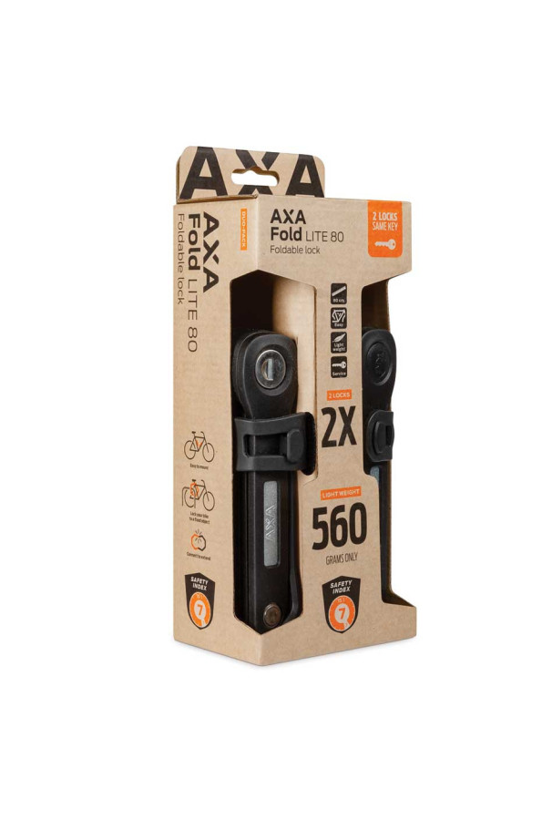 Zapięcie składane AXA FOLD LITE 80 Duo Pack