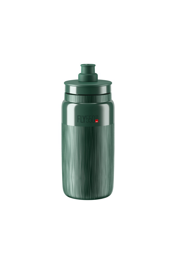 Bidon Elite Fly Tex Dark Green Grey Logo 550 ml