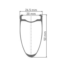 Koło przód DT Swiss ARC 1400 DICUT 50 CL 12/100mm