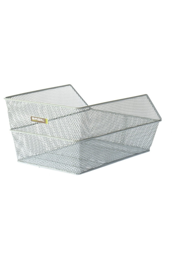 Kosz tylny Basil Cento M - srebrny , koszyk na bagażnik