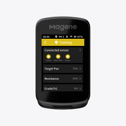 Licznik Komputer rowerowy GPS Magene  C606 PRO NAWIGACJA 2,8" ANT+ ClimbPro Bluetooth