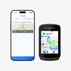 Licznik Komputer rowerowy GPS Magene  C606 PRO NAWIGACJA 2,8" ANT+ ClimbPro Bluetooth