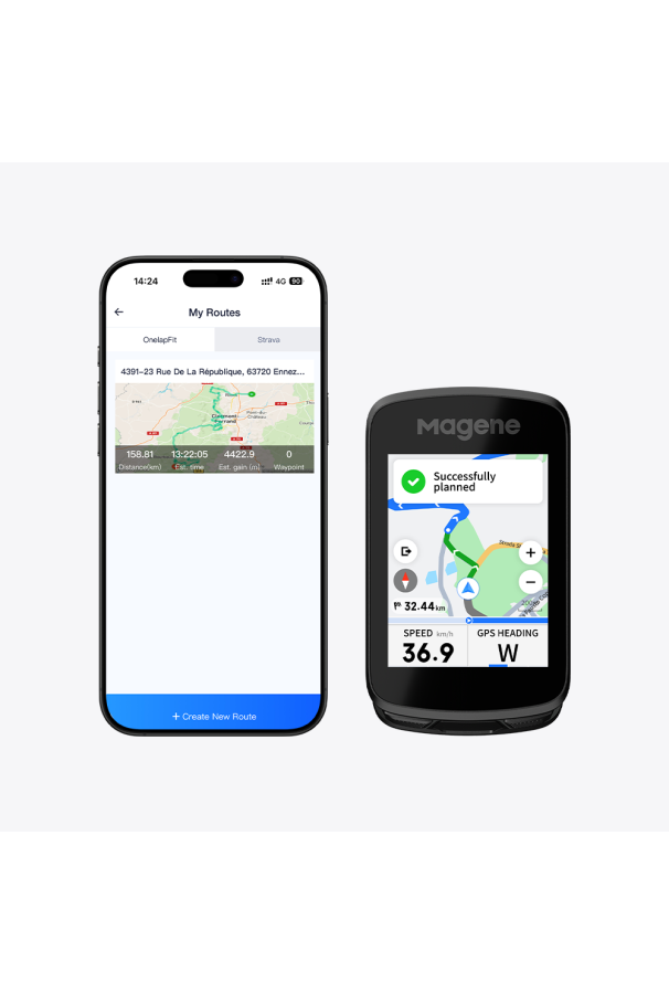 Licznik Komputer rowerowy GPS Magene  C606 PRO NAWIGACJA 2,8" ANT+ ClimbPro Bluetooth
