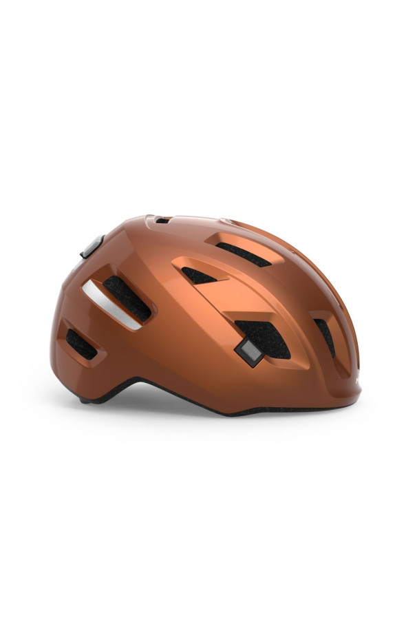Kask rowerowy Met E-MOB z lampką S 52-56 cm brown