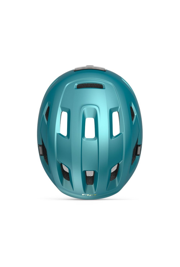 Kask rowerowy Met E-MOB z lampką M 56-58 cm green