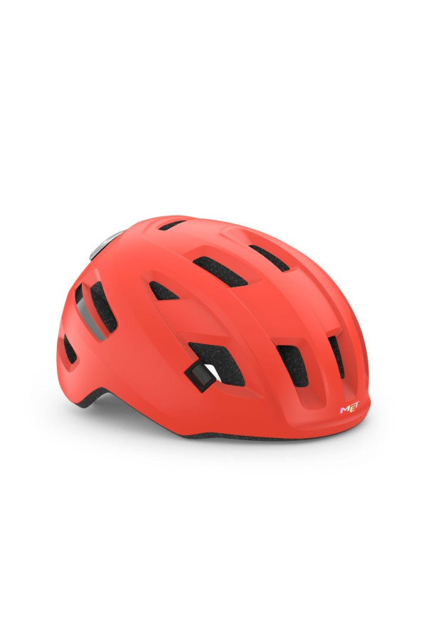 Kask rowerowy Met E-MOB z lampką M 56-58 cm Coral