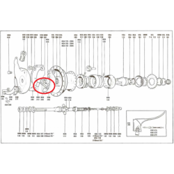 Sprężyna HSB248 hamulca bębnowego Sturmey Archer