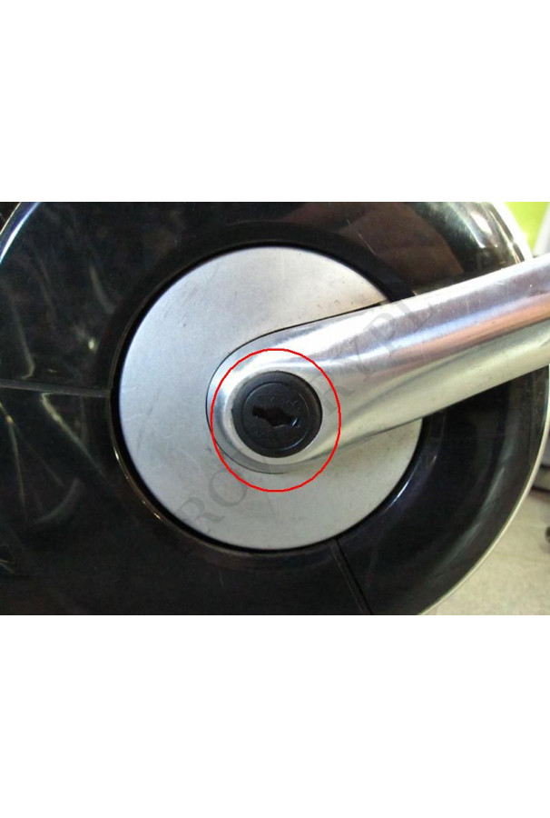 Zaślepka korby czarna mat