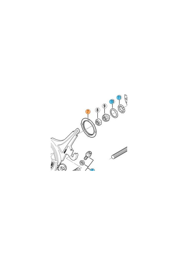 Uszczelka hamulca rolkowego BR-IM6000 - 6 bolców