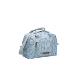 Kosz wiklinowy Basil Denton S szary zamykany