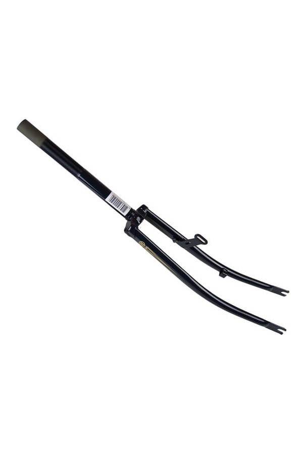 Przedni widelec stalowy 28" czarny pod stery 1"