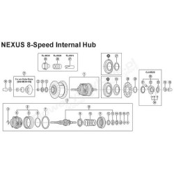 Kapa ochronna do piasty Shimano Nexus 8
