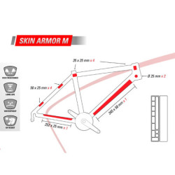 Naklejki ochronne na ramę Zefal Skin Armor M