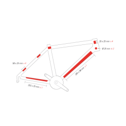 Naklejki ochronne na ramę Zefal Skin Armor M