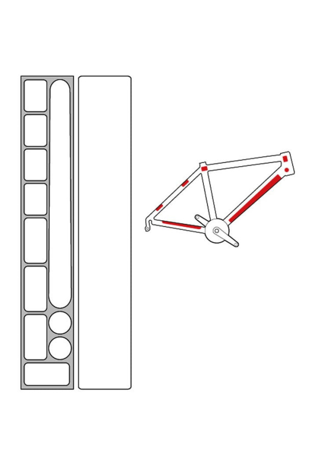 Naklejki ochronne na ramę Zefal Skin Armor M