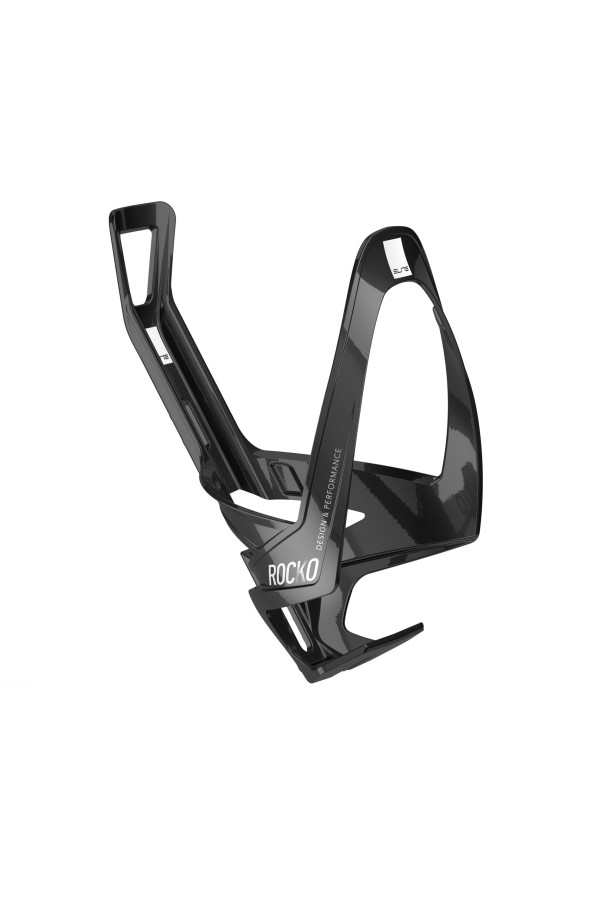 Koszyk na bidon Elite Rocko Carbon czarny połysk