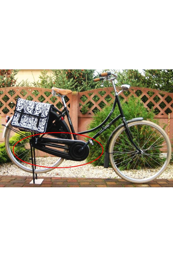 Pełna osłona łańcucha Hesling Classic czarna