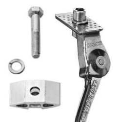 Nóżka rowerowa Pletscher 26" 265mm srebrna