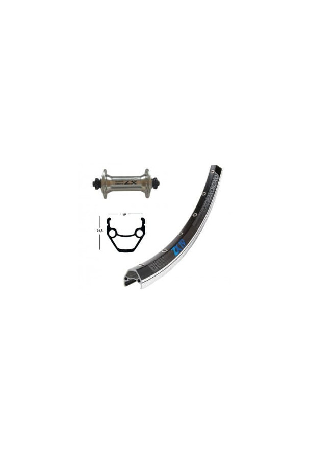 Koło przednie 28x1.75 36H Exal ZX 19-622