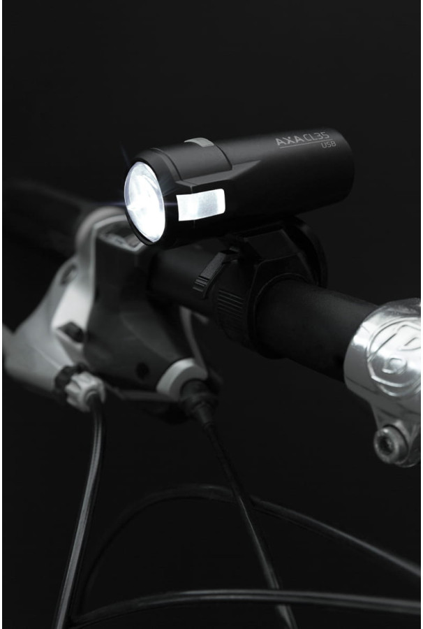 Przednia lampka AXA Compactline USB 20 lux