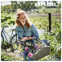 Tylny koszyk rowerowy Basil CarryAll szary