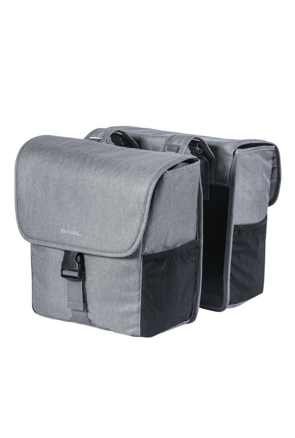 Podwójna sakwa Basil Go szara