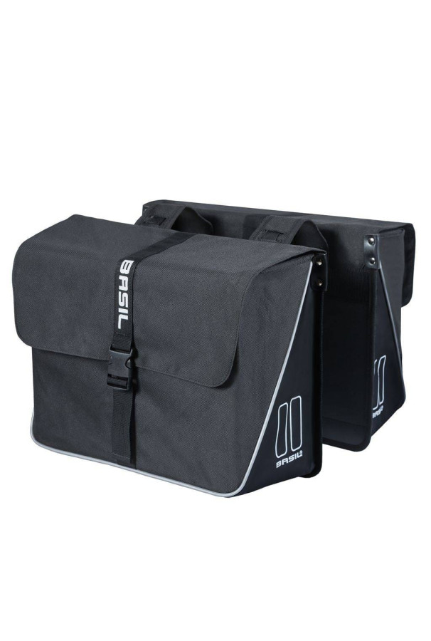 Podwójna sakwa Basil Forte czarna 35L