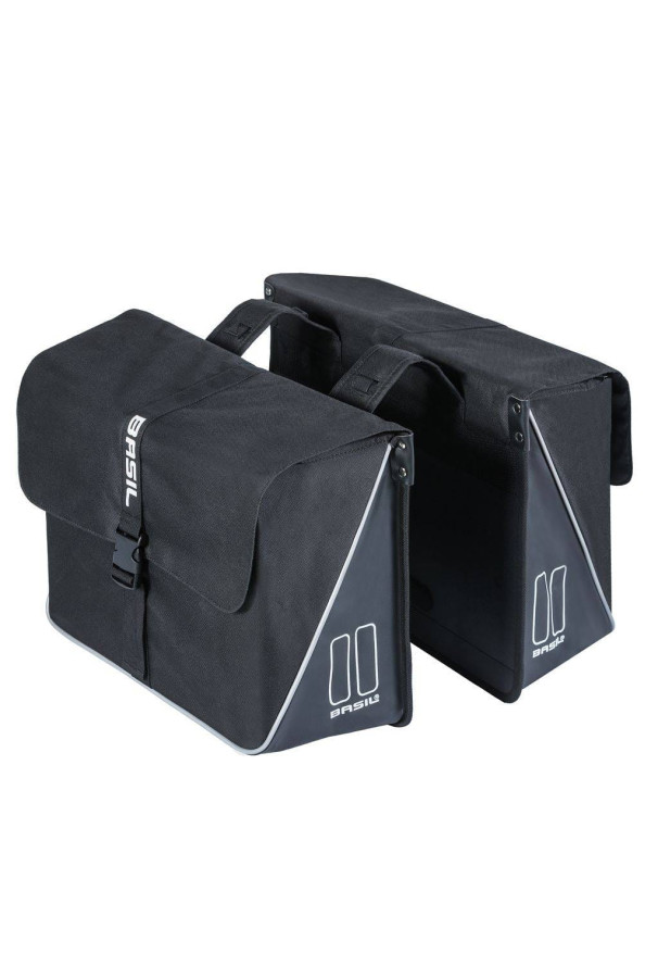 Podwójna sakwa Basil Forte czarna 35L