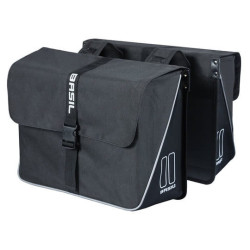 Podwójna sakwa Basil Forte czarna 35L