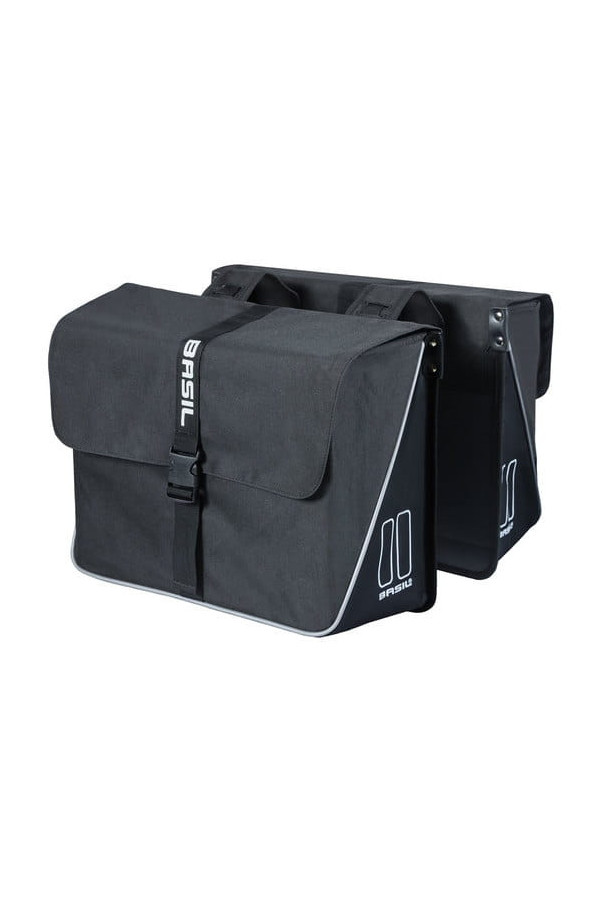 Podwójna sakwa Basil Forte czarna 35L