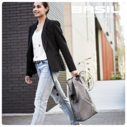 Torba rowerowa Basil Shopper City szara