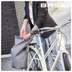Torba rowerowa Basil Shopper City szara