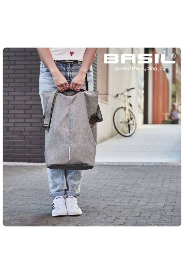 Torba rowerowa Basil Shopper City szara