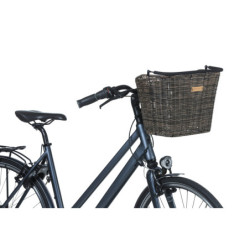 Koszyk rowerowy na stałe Basil Bremen Rattan Jasny Brąz