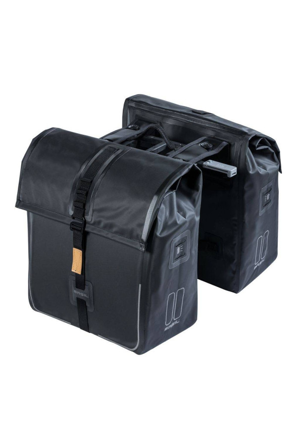 Podwójna sakwa Basil Urban Dry MIK czarna