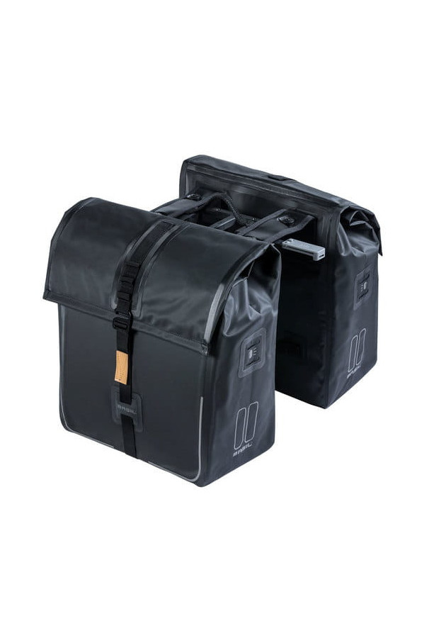 Podwójna sakwa Basil Urban Dry MIK czarna