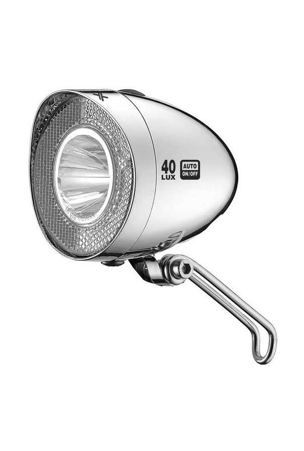 Przednia lampka XLC Retro Steady 40Lux chromowana