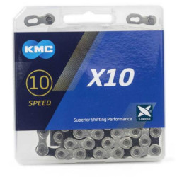 Łańcuch  KMC X10 1/2"x11/128" 114 srebrno czarny