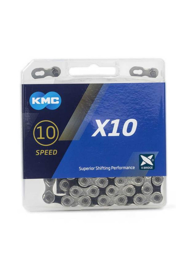 Łańcuch  KMC X10 1/2"x11/128" 114 srebrno czarny