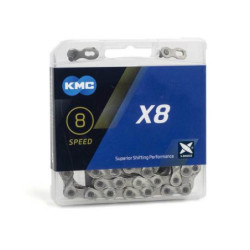 Łańcuch KMC X8 6/7/8rz niklowany 114 ogniw