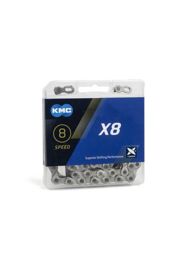 Łańcuch KMC X8 6/7/8rz niklowany 114 ogniw