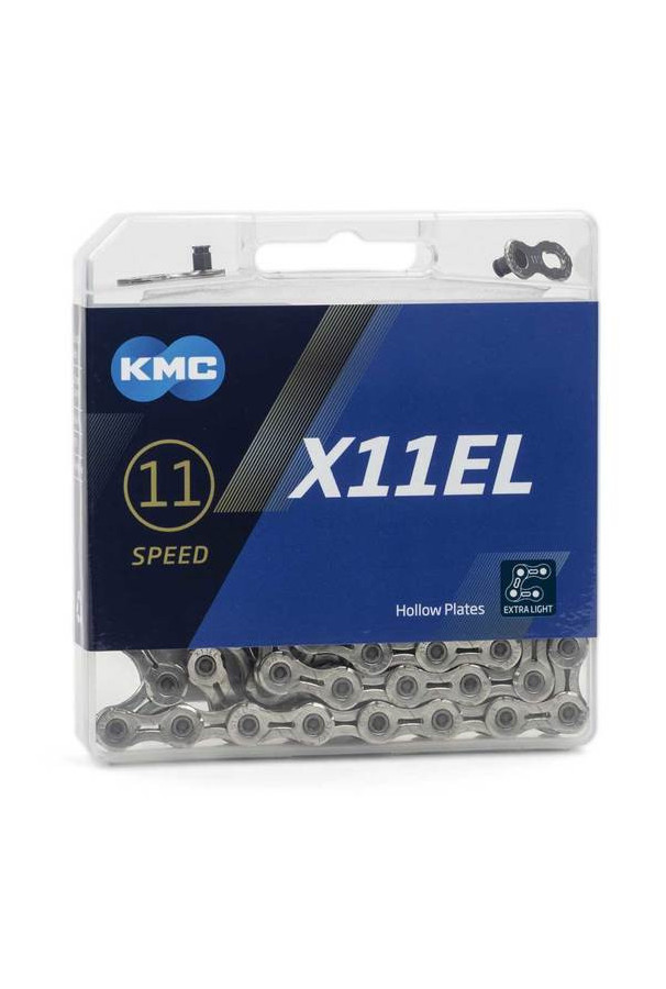 Łańcuch KMC X11EL srebrny 11rz. 118 ogniw