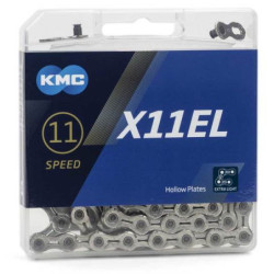 Łańcuch KMC X11EL srebrny 11rz. 118 ogniw