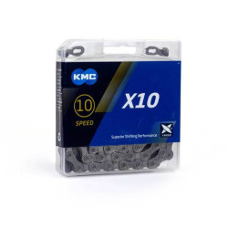 Łańcuch KMC X10 10rz. szary 114 ogniw