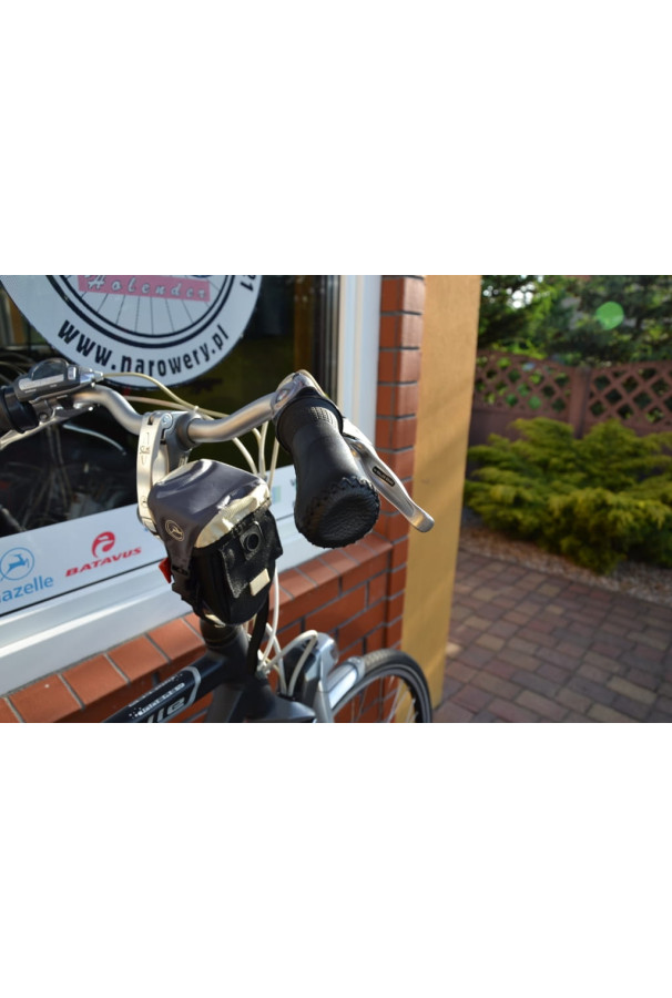Prawy chwyt Gazelle 132 mm, czarna skóra naturalna