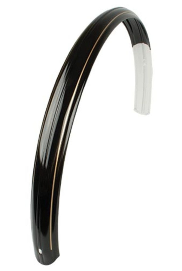 Błotnik tylny metalowy czarny ze złotą liniaturą