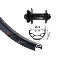 Koło przednie 26" XLC tarcza 6 śrub, 32 szprychy