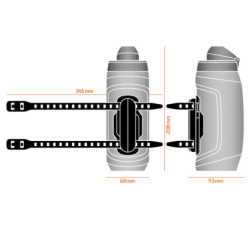 Fidlock Twist Bidon miękki 590 czarny + baza UNI