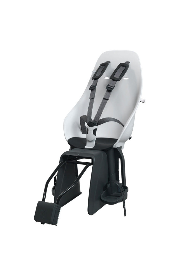 Tylny fotelik rowerowy Urban Iki na ramę biały